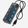 Zapatilla Hub Usb Multiplicador 4 Puertos Usb 2.0 Switch Individual